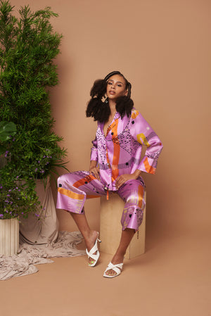 Sha'sa Silk Pajama Loungewear Set